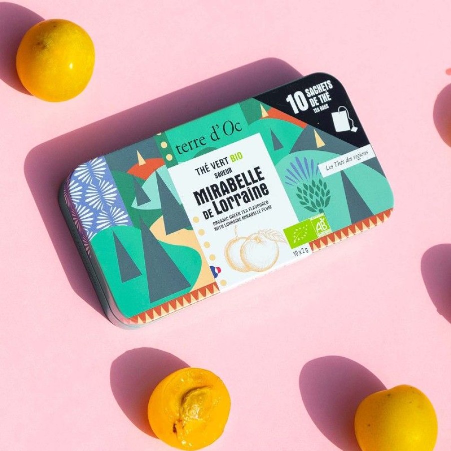 Terre d'Oc The Vert Bio En Sachets Saveur Mirabelle | The Vert