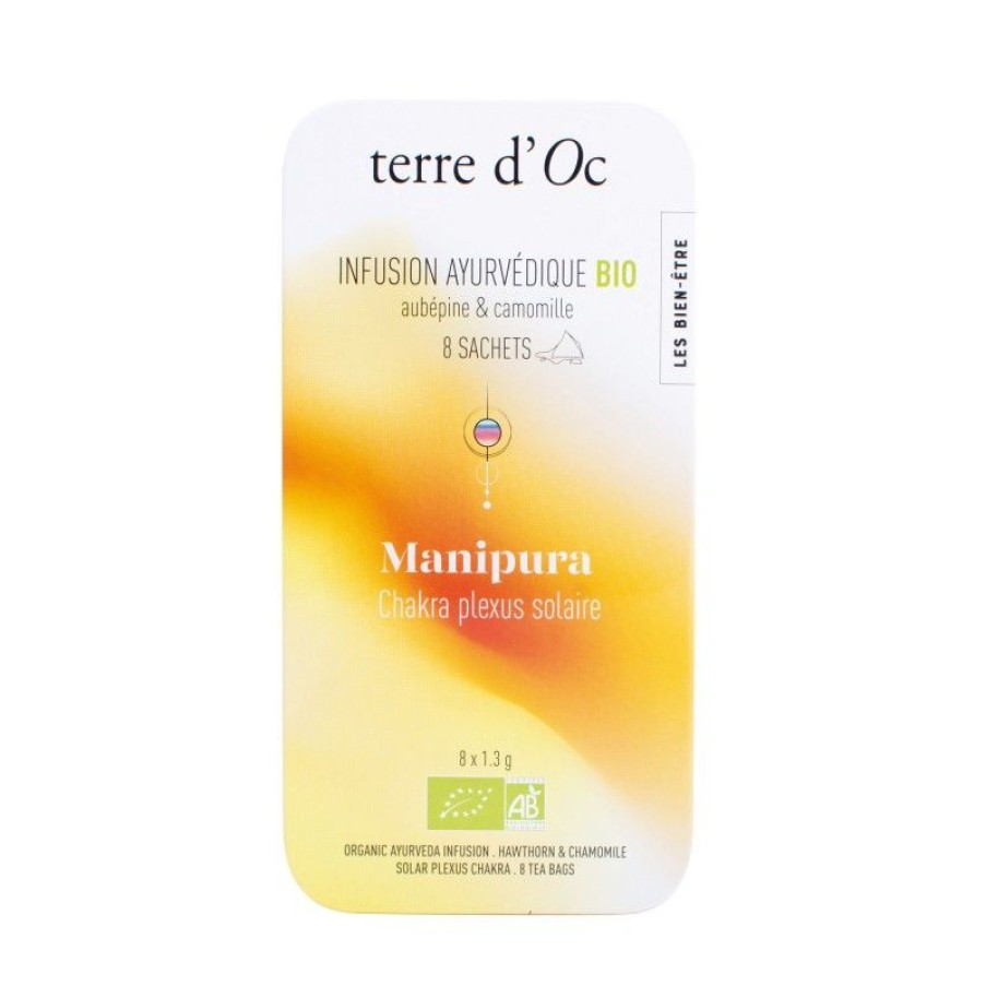 Terre d'Oc Infusion Ayurvedique Bio Chakra Plexus Solaire Je Fais | Sans Theine