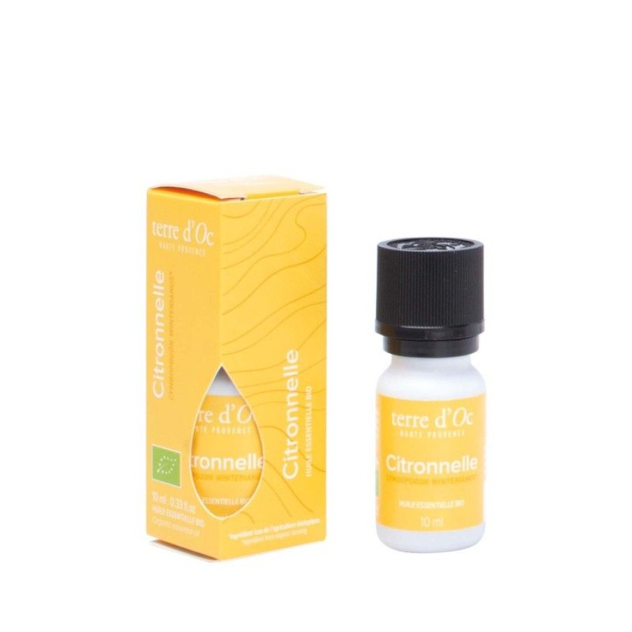 Terre d'Oc Huile Essentielle Bio Citronnelle | Aromatiques